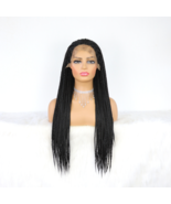 18 Inch Hand Crochet Box Braid Wig Heat Resistant Synthetic Lace Wig For... - $1,605.98 MXN