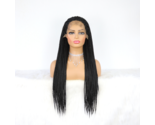 Ican black color kanekalon braiding synthetic lace front wigs for black women   2  thumb155 crop