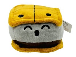 Ideal Toys Direct Burnt Smores Plush Campfire S’Mores Happy Smiling Eyes 4 inch - $18.69