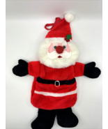 Santa Claus Plush Christmas Double Pocket Pouch Hanging Stocking - $399.14 MXN