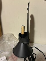 Sconce on a cone electric Accent light with bulb in Black Tin image 3