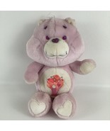 Care Bears Share Bear 13&quot; Plush Stuffed Animal Toy Purple Milkshake 80s ... - $67.63 CAD