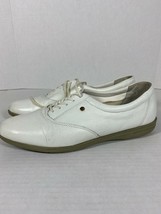 Easy Spirit Womens White Lace Up Casual Comfort Shoes Size 8.5 Anti Gravity - £24.09 GBP