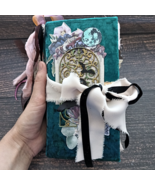 Moon junk journal handmade Magic witch junk book for sale Grimoire garden - $500.00