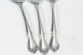 Oneida Arbor Rose True Rose Oval Soup Spoons 1881 Rogers 6.75&quot; Lot of 3 - £9.31 GBP