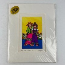 Susie Toronto - She Who I Lean On Hippie Colorful Art Print - £15.81 GBP