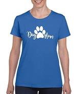 StickerDad Dog Mom V3 Custom T-Shirt (Ladies Large, Blue) - $13.85
