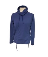 Lucy Blue Lean and Mean Cinch Pullover Funnel Neck Sweatshirt Size Medium - $23.12