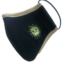 Dark Blue Gray Face Mask Handmade Protective Mouth Cover for Children Yo... - $8.96