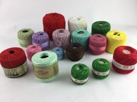 YARN Mixed Lot Crochet Thread Vintage New And Used - $29.69