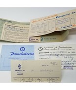 Reiseburo Bartholomae West German Package Travel Forms Receipts Vintage ... - $18.95