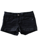 RSQ Jeans Womens Malibu Style Shorts Size 3 Juniors Black Cuffed Stretch... - $26.78 CAD
