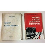 old 2 albanian books-Enver Hoxha-communism time-BRAVERY SONGS-1948-1970-... - $19.80+