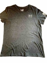 Under Armour T-Shirt Women&#39;s XL Black Wounded Warrior Project Tee Loose ... - £10.11 GBP