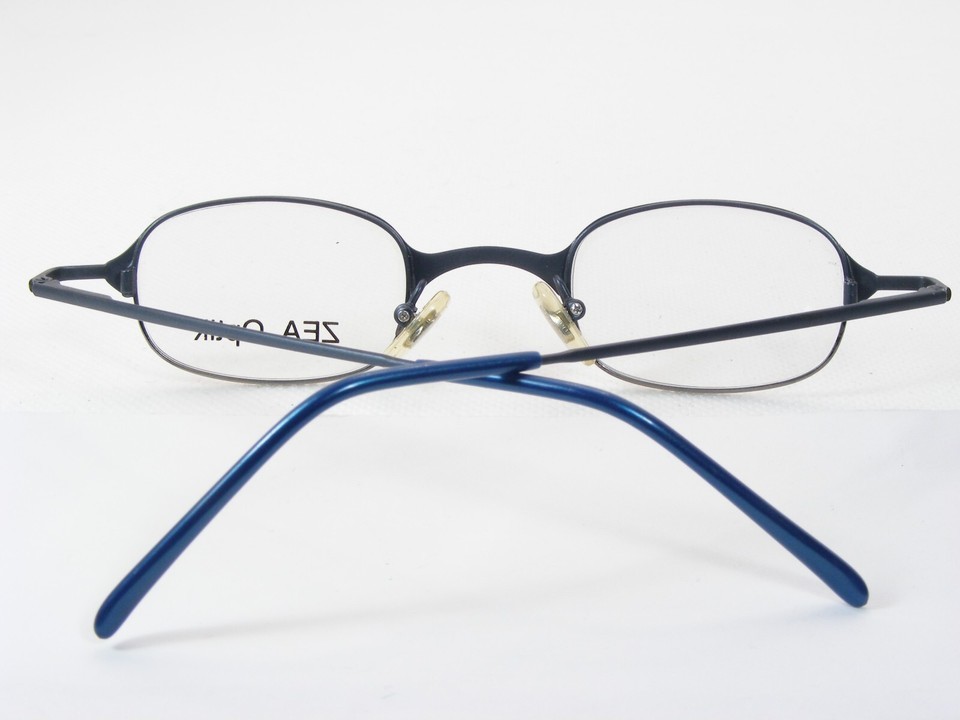 Vintage ZEA YM5 06 Matt Blue RARE EYEGLASSES GLASSES FRAME 40-25-135mm Italy Item image 3