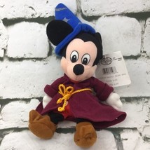 Disney Store Fantasia Sorcerer’s Apprentice Mickey Mouse Beanbag Plush Doll Toy  - £7.90 GBP