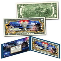 Police Department 911 Emergency Response Agency Genuine Us $2 Bill - The Finest - £10.99 GBP