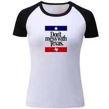 Don&#39;t Mess With Texas Graphic Print Womens Girls Casual T-Shirts Tops Sh... - £12.78 GBP
