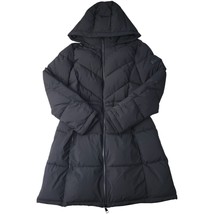 DKNY Women&#39;s Long Puffer Removable Hood Banded Cuffs Jacket Small black - £45.94 GBP