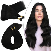 Itip Human Hair Extensions, Pre-Bonded, 22&quot; 1B Off Black - 2 PACK - £54.57 GBP