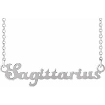 Authenticity Guarantee 
Platinum Sagittarius Zodiac Necklace - £558.64 GBP