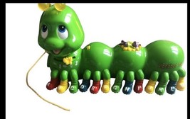 Leap Frog Alphabet Pal Green Caterpillar Music Talk Education Pull Toy V... - $565.42 MXN