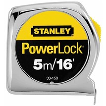 2 Pack Stanley 33-158 5m/16 ft x 3/4 in PowerLock Tape Measure - Metric ... - $36.99