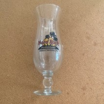 Hard Rock Cafe Hollywood Fl HURRICANE DRINK GLASS 9.5&quot; Tall - £6.79 GBP