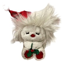 Dakin Plush Toy Stuffed Animal White Christmas Hat Kids 8&quot; Toys Animals - $12.17 CAD