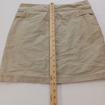 Columbia AL5115 Women's Tan/Khaki Cotton Blend Skirt Pockets Size 10 Waist 32" image 13