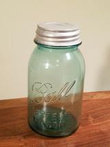 Vintage Rare P Ball Perfect Mason Blue One Quart Jar with Presto Zinc Lid - £10.08 GBP