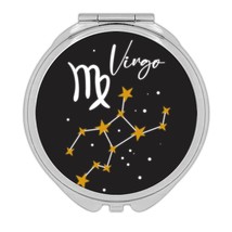 Virgo Constellation : Gift Compact Mirror Zodiac Sign Horoscope Astrolog... - £10.19 GBP