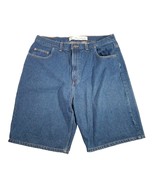 Authentic Jeanswear Mens Jean Shorts Loose Fit Denim 38&quot; Waist Casual Re... - £14.40 GBP
