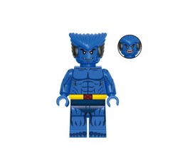 Single Sale Beast Marvel X-Men &#39;97 Cartoon Minifigure Block Toys - £4.60 GBP