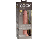 Pipedream King Cock Elite 7 in. Dual Density Silicone Dildo W/Suction Cu... - £58.68 GBP