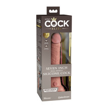 Pipedream King Cock Elite 7 in. Dual Density Silicone Dildo W/Suction Cu... - £53.13 GBP