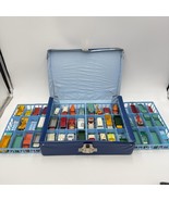 Vintage 1968 Official Lesney Matchbox Deluxe Collector Case Full Of Lesney Cars - $234.00