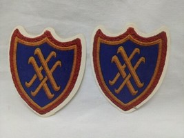 Lot Of (2) WWII US Army 20th Corps Shoulder Patch Stickers 2 3/4&quot; - £31.13 GBP