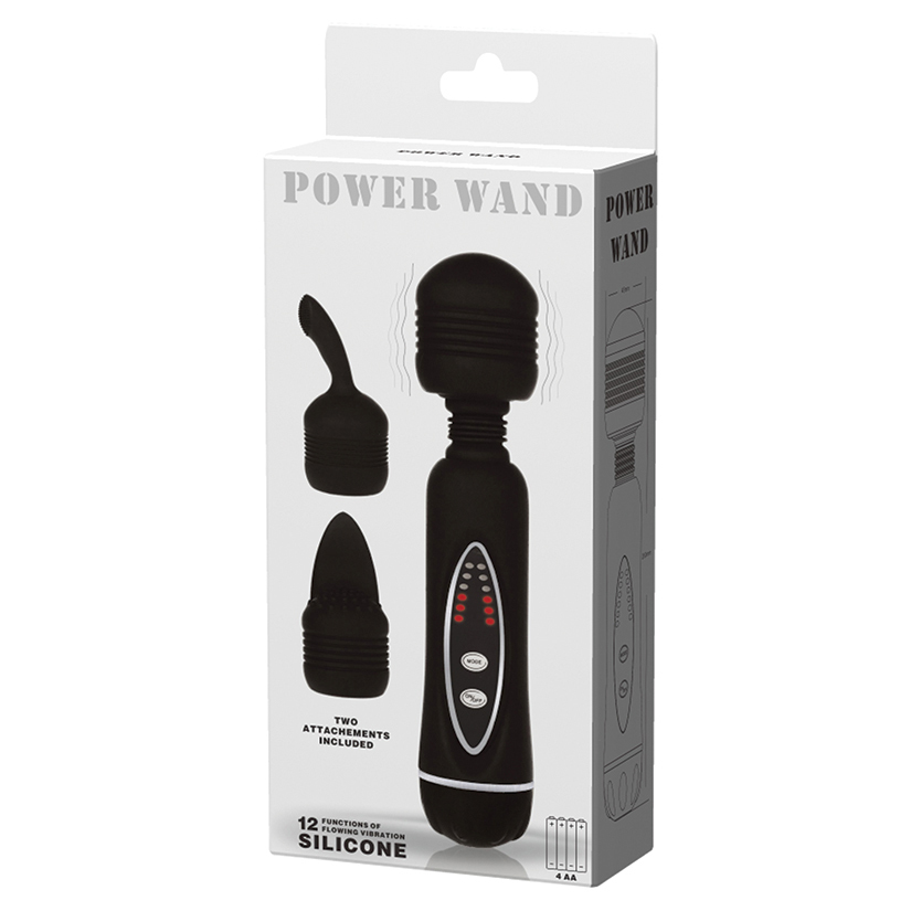 Pretty Love Power Wand with Attachments-Black - $44.00