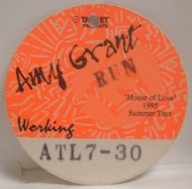 Amy Grant - Vintage Original 1995 Concert Tour Cloth Backstage Pass **Last One** - £7.51 GBP