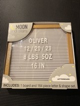 Moon And Stars Letterboard Announcement Board And 154 Letter &amp; Shape Set Message - £10.40 GBP