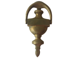 Door Knocker Brass Solid 7.5&quot; x 3.5&quot; Engravable Classic Design Vintage - $39.96