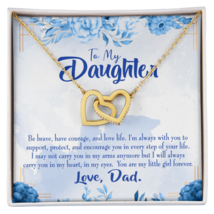 To My Daughter Always in Dad&#39;s Heart Inseparable Necklace - £53.44 GBP+