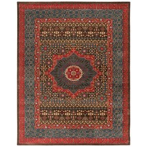 SAFAVIEH Mahal Collection 9' x 12' Navy Red MAH620C Traditional Oriental Non-She - £318.13 GBP