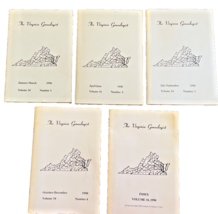 Books 5 Virginia Genealogist 1990 Volume 34 Numbers 1-4 plus Index History - £14.09 GBP