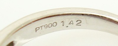 Platinum 1.42ct Blue Genuine Natural Sapphire and Diamond Ring w/ Report (#J487) Item image 8