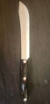CUTCO 1722 Butcher Knife Classic Brown Swirl Handle - $29.65
