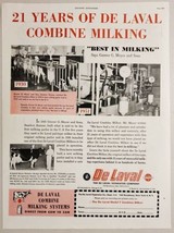 1951 Print Ad De Laval Combine Milking Systems Farm Cows in Barn New York,NY - £11.60 GBP