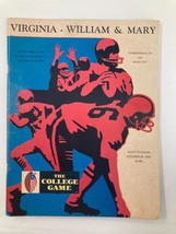 October 24 1970 The College Game Virginia William &amp; Mary Scott Stadium P... - £14.96 GBP