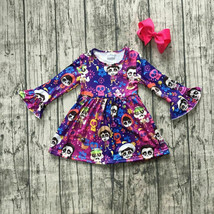 NEW Boutique Coco Girls Long Sleeve Halloween Dress - £10.73 GBP